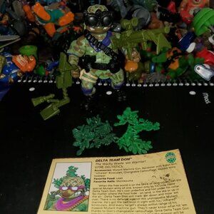 Delta Force Don TMNT Teenage Mutant Ninja Turtles Complete with File Card